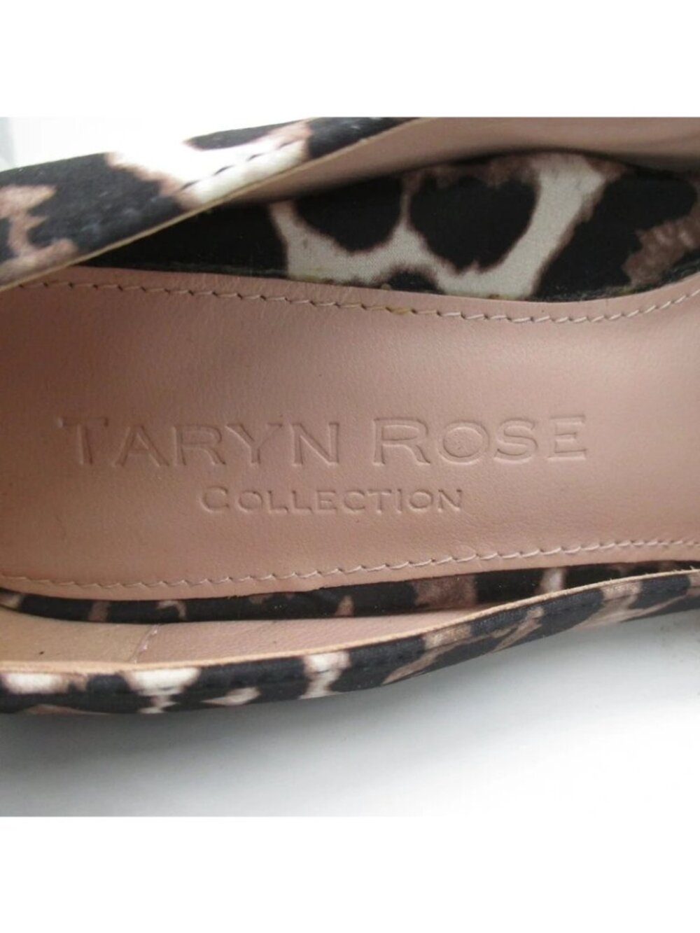 Taryn Rose Collection Stiletto Slip On Women's Leopard Print Pointed Toe 6.5 - Picture 5 of 8